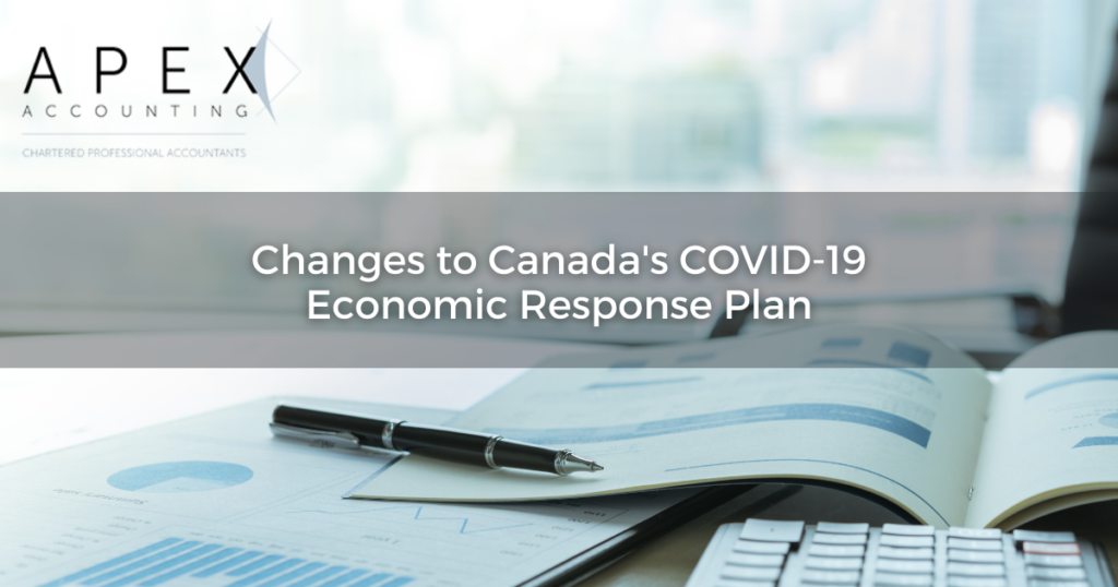 Changes to Canada’s COVID-19 Economic Response Plan