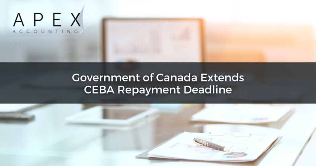 Government of Canada Extends CEBA Repayment Deadline